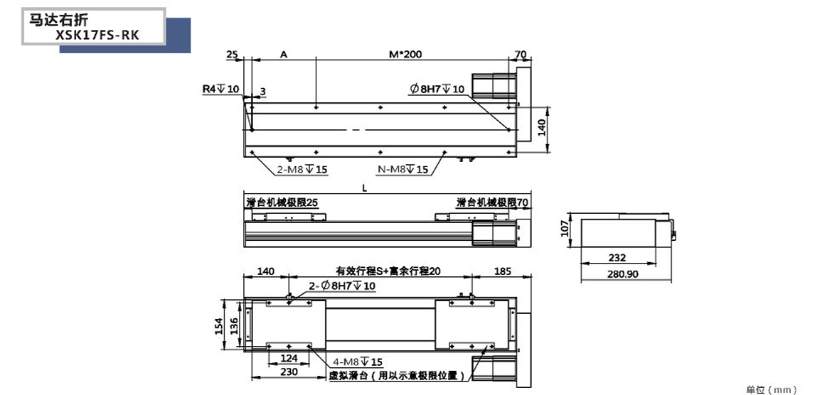 XSK全封閉絲桿模組-17FS