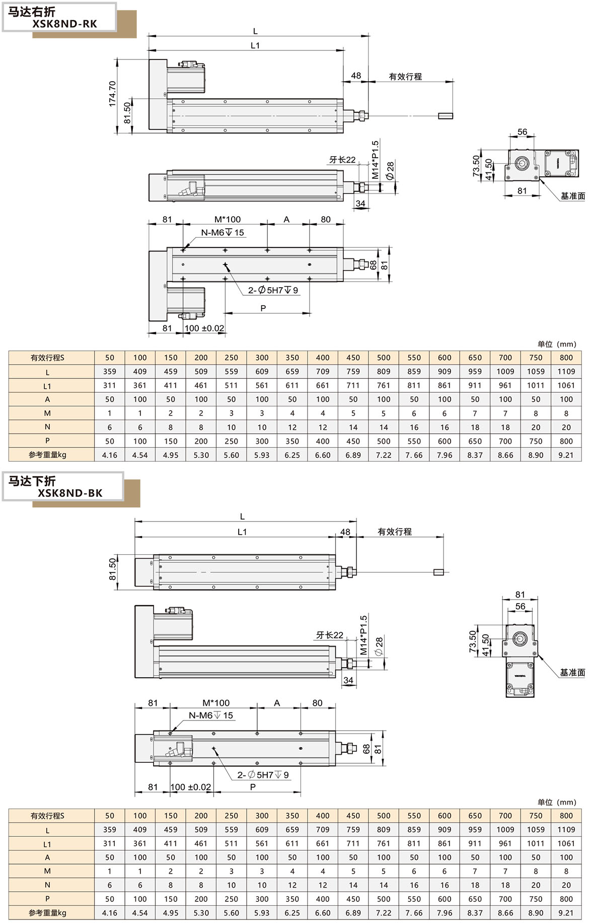 內(nèi)嵌電缸模組XSK-8ND